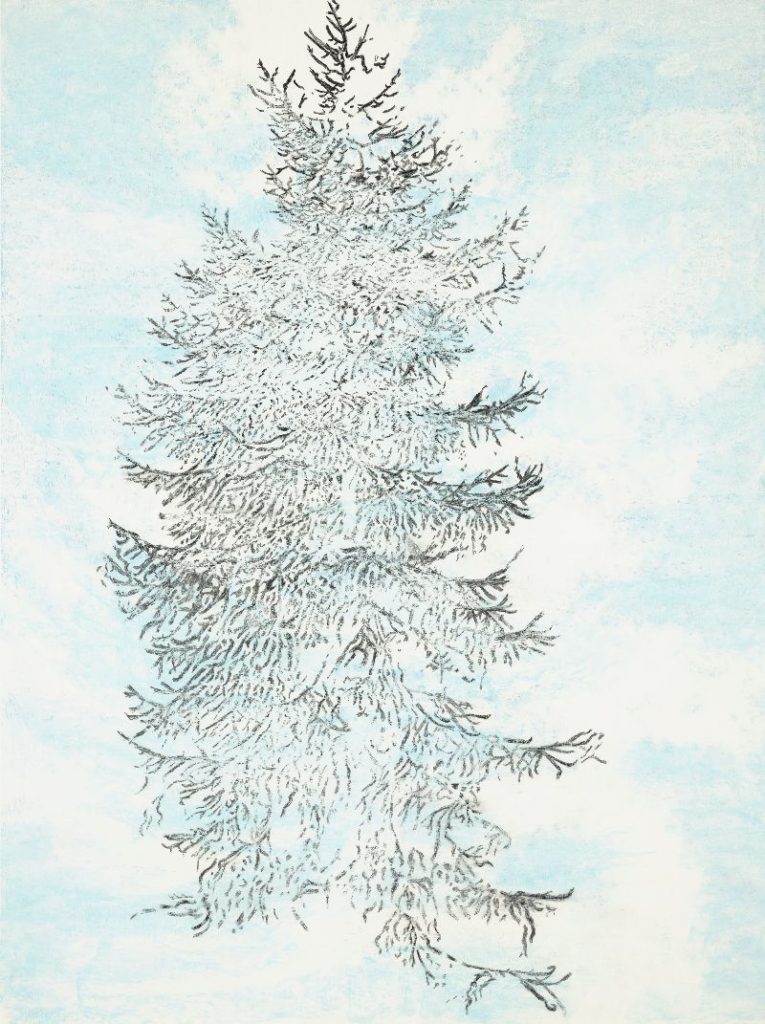 Lariks Ålvik, 2019, pigment ink, pastel and pencil on paper, 97 x 72,5 cm